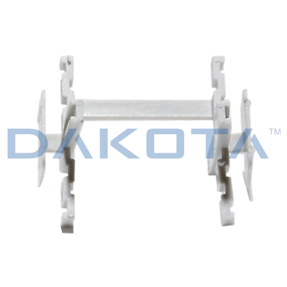 Distanziatore pallina diamantata da 10mm color Platino - 8 pz. - Elementi Diamantati